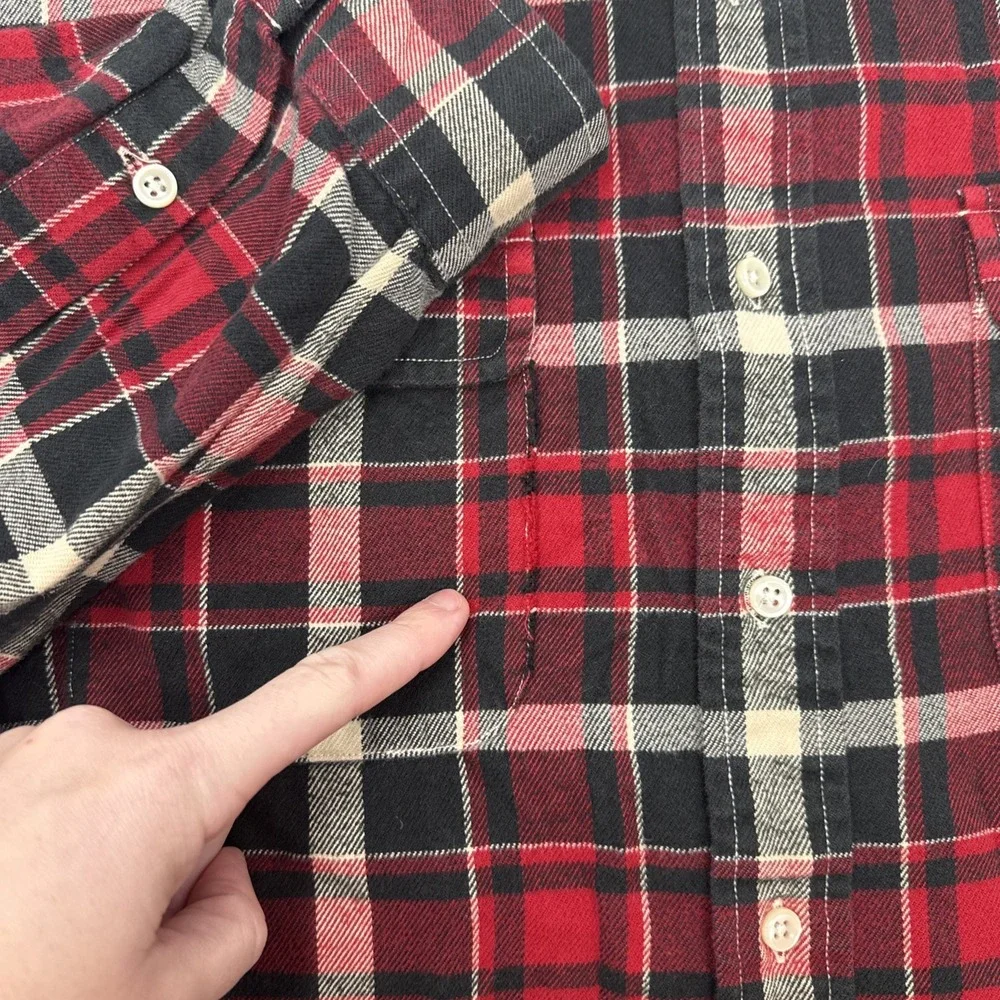 Vintage Polo Ralph Lauren‎ Double Pocket Flannel Tartan Men's XXL